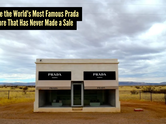 This is the only Prada store where shopping is impossible