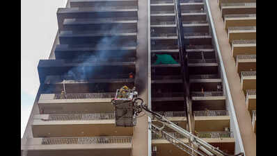 Another highrise fire, at Noida’s Ivy County this time, triggers scare, family rescued