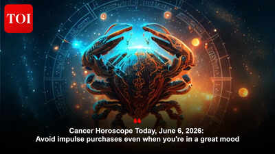 Cancer Horoscope Today, June 6, 2026: Avoid impulse purchases even when you're in a great mood