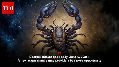 Scorpio Horoscope Today, June 6, 2026: A new acquaintance may provide a business opportunity