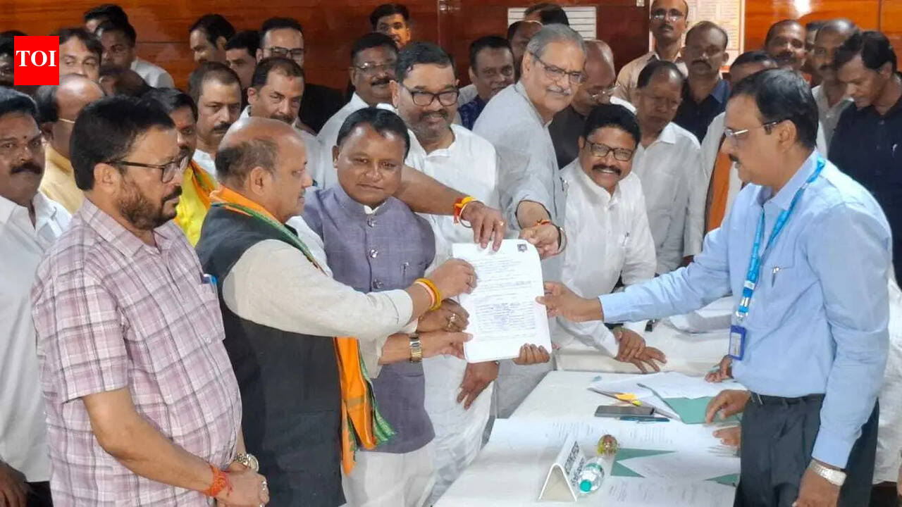 Debashish Samantaray files nomination