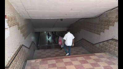 Perambur pedestrian subway in bad shape, reveals gap in basic upkeep