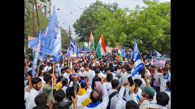 Chandrashekhar Azad’s Satta Parivartan yatra reaches Meerut