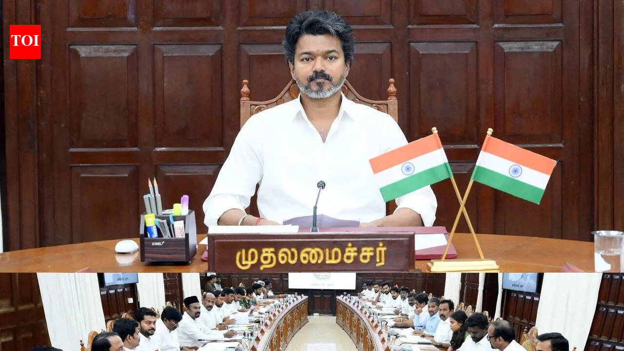 Vijay reviews 436 projects, schemes at first cabinet meeting