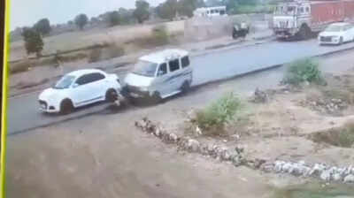 Road rage: Man run over, injured in Khargone