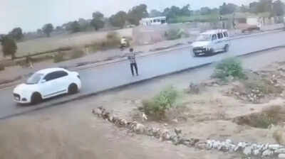 Road rage: Man run over, injured in Khargone