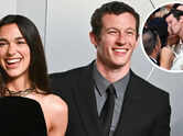 Dua Lipa-Callum Turner pack on the PDA at pre-wedding party - WATCH