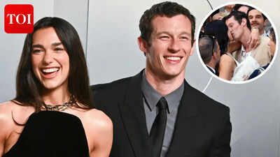 Dua Lipa and Callum Turner pack on the PDA at  pre-wedding cocktail party in Italy; Charli XCX, Joe Alwyn, and other stars attend - WATCH