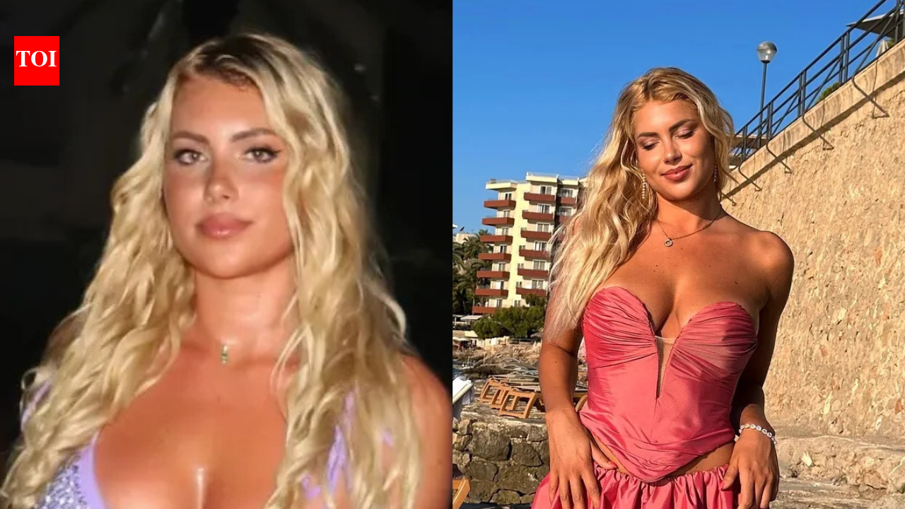 Former swimmer Andreea Dragoi turns heads in revealing one piece bikini at Miami Swim Week