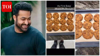 'Dragon' star Jr NTR's first baking attempt wins hearts; 'Tiger Cookies' trend online - WATCH