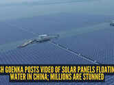 &lsquo;Mind-boggling&rsquo;: Harsh Goenka shares video of floating solar panels in China, internet has a lot to say