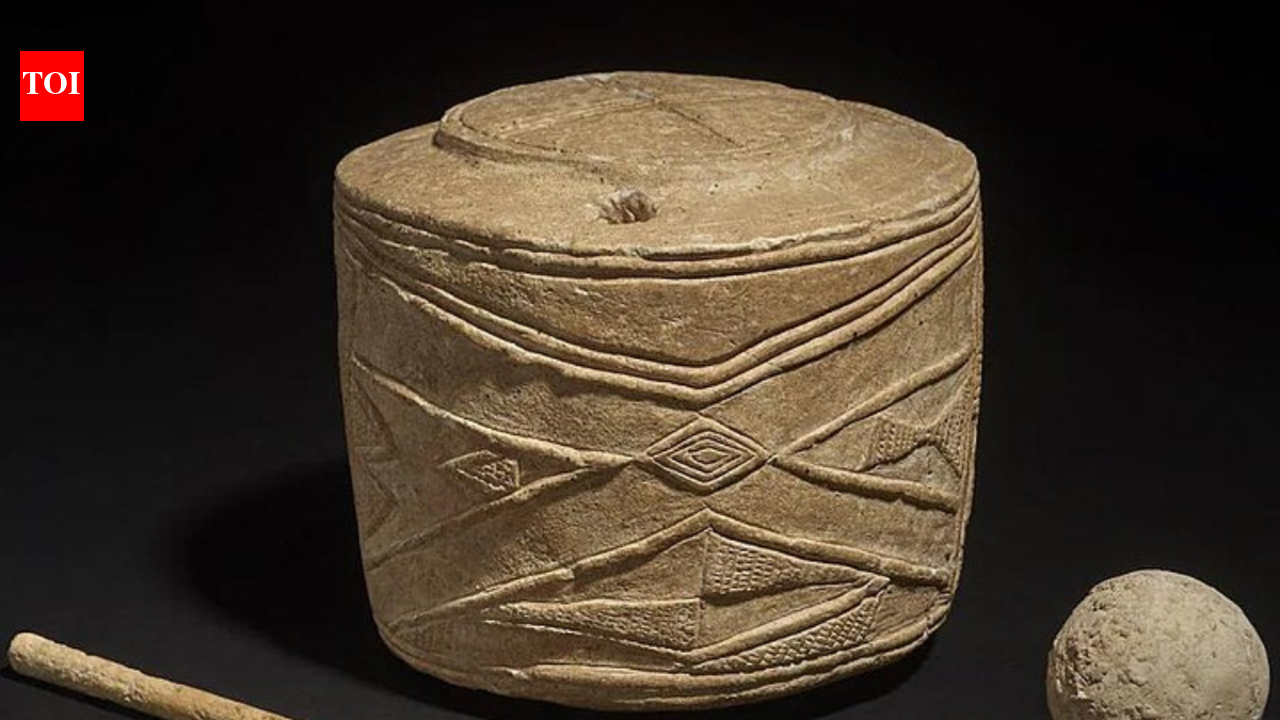 In 2015, archaeologists opened an East Yorkshire burial mound and found a carved chalk drum
