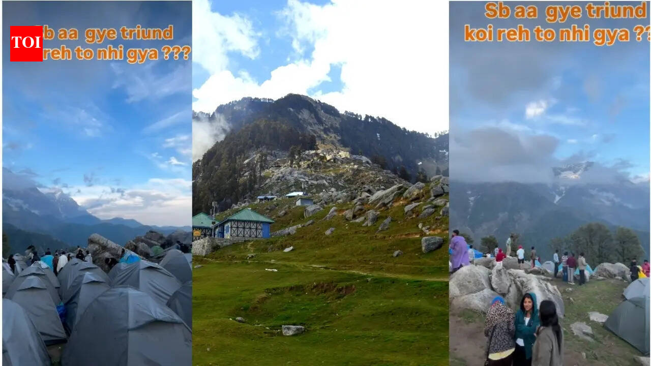 Triund Trek Viral Video: "Sab aa gaye Triund, koi reh toh nahi gaya?" A video from the hills shows the ugly side of summer in the Himalayas - The Times of India