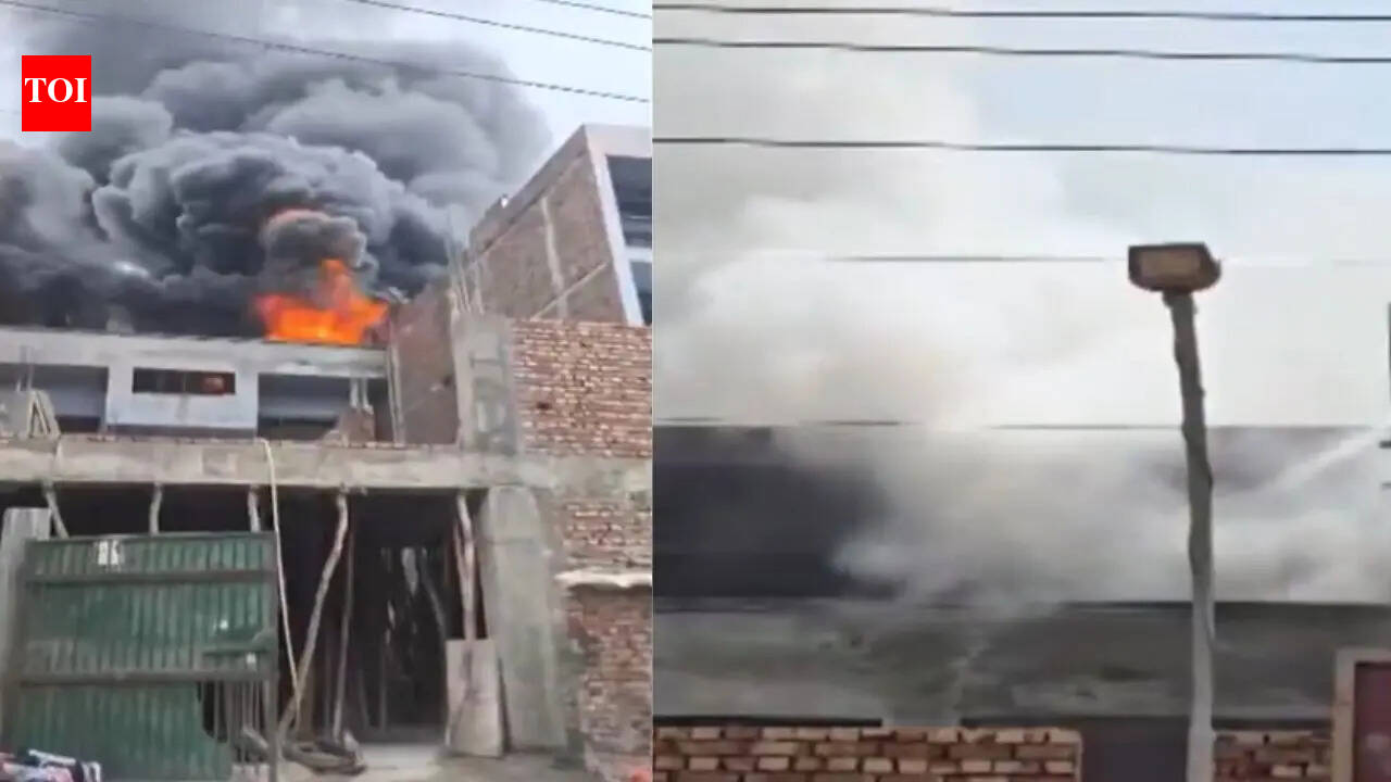 Massive blaze breaks out at factory in Delhi’s Narela