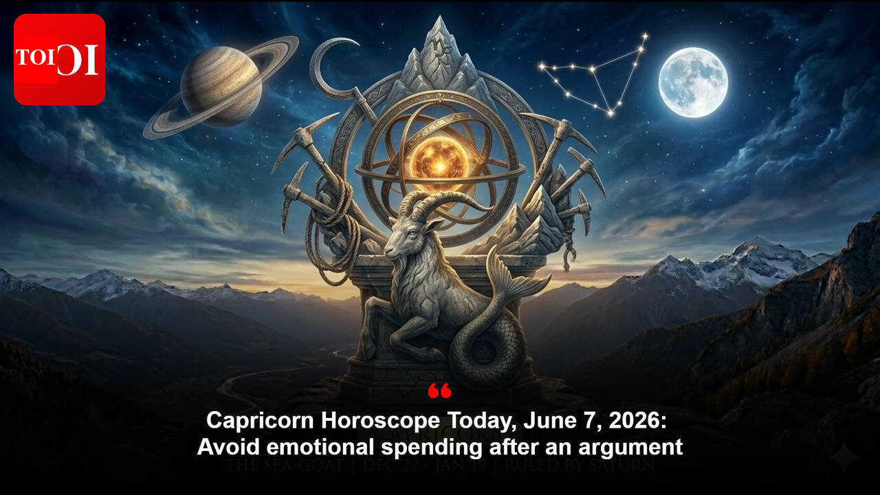 Capricorn Horoscope Today, June 7, 2026: Avoid emotional spending after an argument