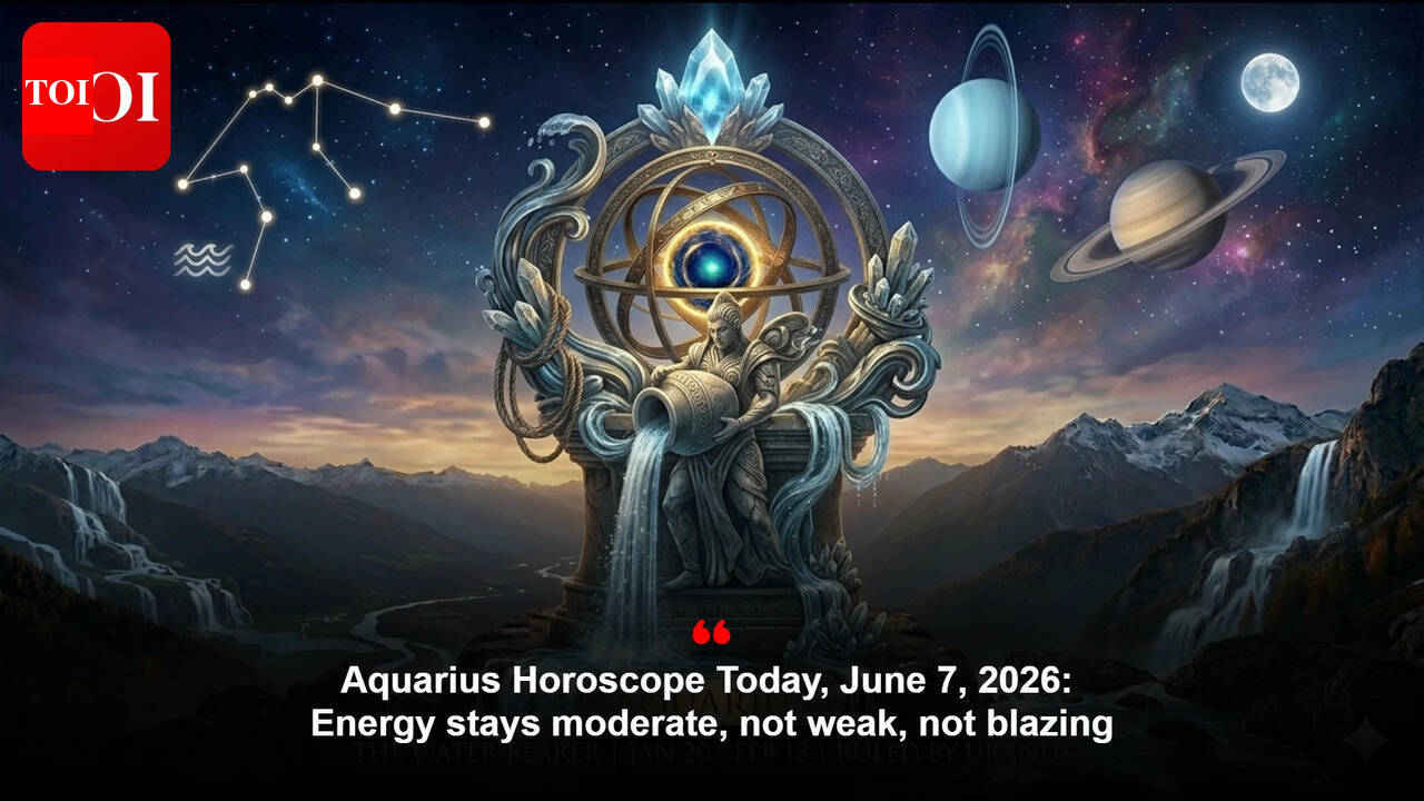 Aquarius Horoscope Today, June 7, 2026: Energy stays moderate, not weak, not blazing