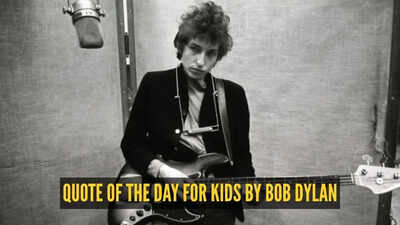 Quote of the day for kids by Bob Dylan: "What's money? A man is a success if he gets..."