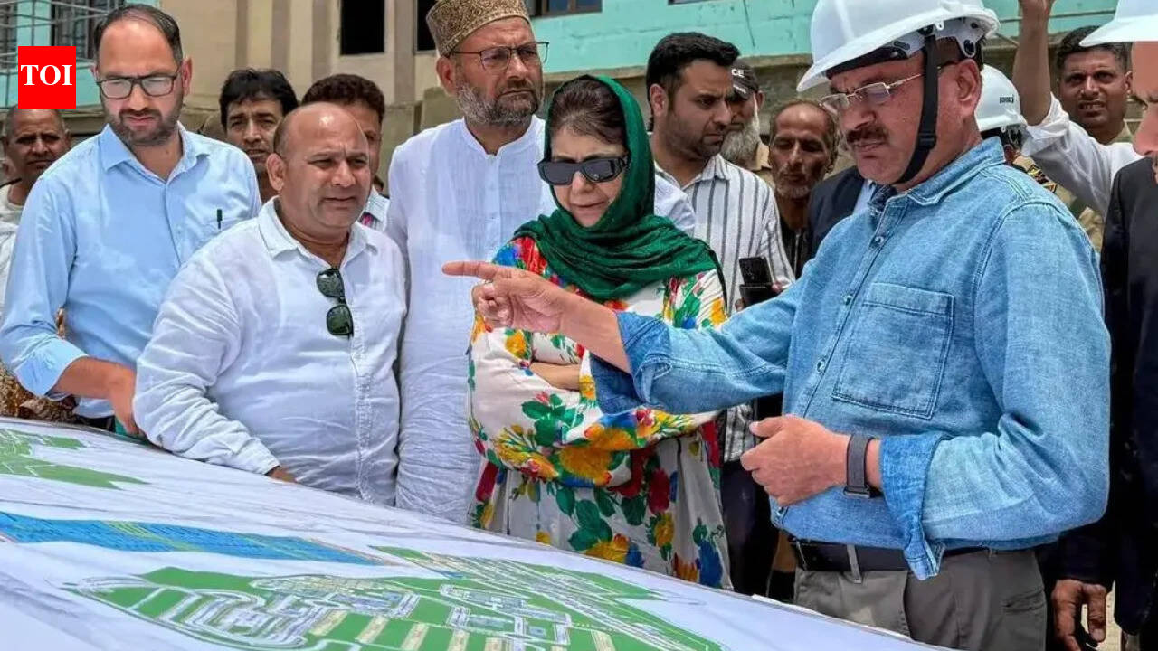 J&amp;K political storm after Mehbooba reviews AIIMS project
