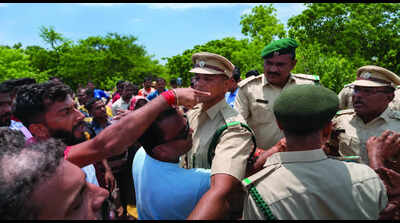 Rivona locals, forest dept clash over ore rejects
