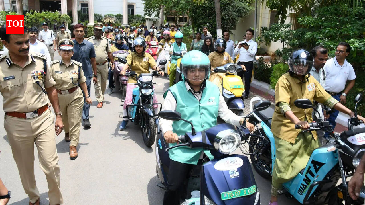 Women drivers take the wheel under Telangana police’s Sthree Ride  initiative