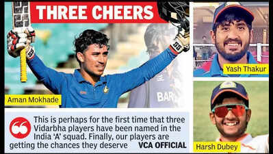 Vidarbha’s Dubey, Thakur, Mokhade in India ‘A’ squad for Lanka tour