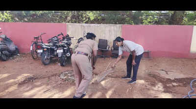 Trading lathis for brooms: Chennai cops conduct cleanliness drive across 105 stations