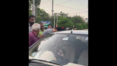 Toddler rescued after getting locked inside car