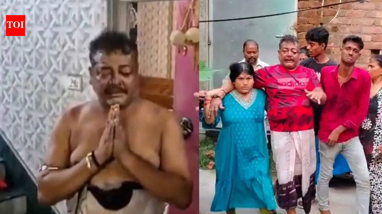 Watch: Mob thrashes and strips Dum Dum TMC councillor over ‘theft of relief material’