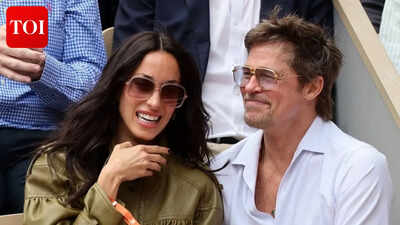 Brad Pitt and girlfriend Ines de Ramon enjoy rare public outing together at the French Open in Paris