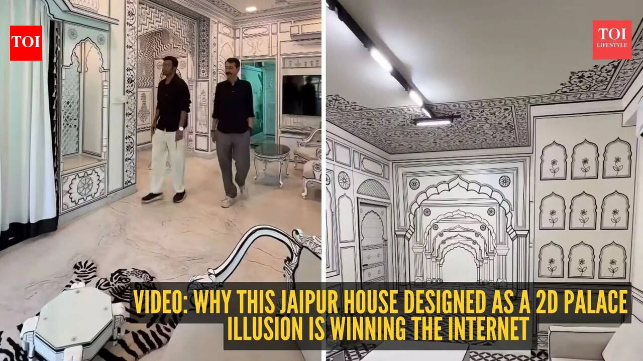 Video: Why this Jaipur house designed as a 2D palace illusion is winning the internet