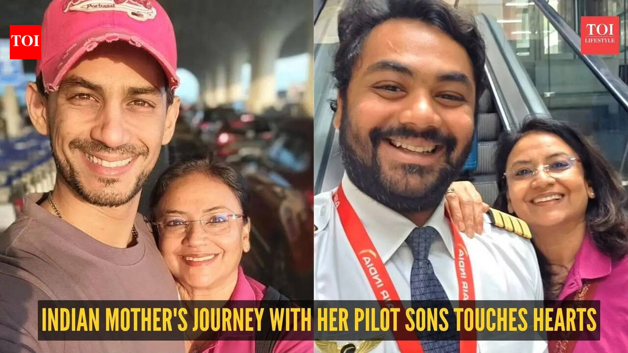 ‘Dropped off by one son ...’: Indian mother's journey with her pilot sons touches hearts