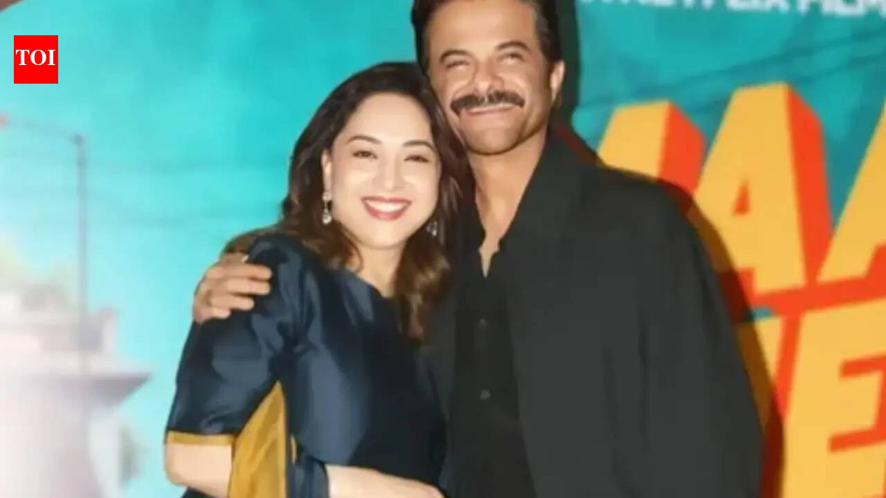 Madhuri Dixit and Anil Kapoor reunite at 'Maa Behen' screening; Fans urge onscreen comeback, 'This duo is unmatched'