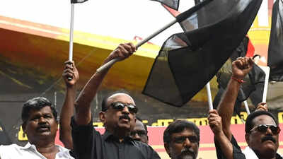 MDMK chief Vaiko detained during black flag protest against Tamil Nadu Governor over Thiruvalluvar saffron robe