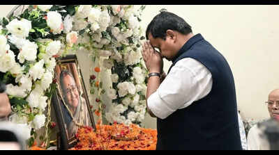 Nitin Nabin pays last tribute to aunt in Bokaro