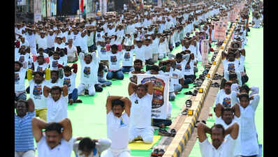 Yogandhra-2026 kicks off with thousands attending mega yoga event in Vijayawada