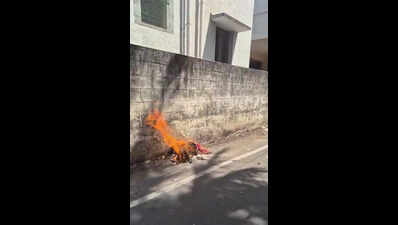 Frequent ﻿garbage burning sparks pollution concerns in Tambaram