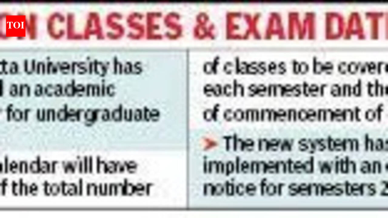 Calcutta University launches UG academic calendar with sem 2, 4 dates