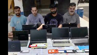 Fake call centre targeting foreigners busted, 4 arrested