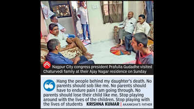 Hang those responsible for Akanksha’s suicide over NEET paper leak, says father