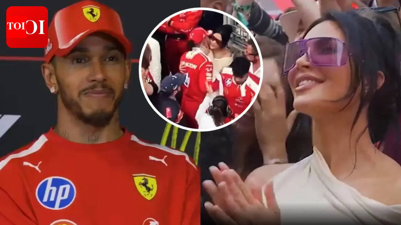 Lewis Hamilton KISSES Kim Kardashian at Monaco Grand Prix; says 'It's amazing to have her support' - WATCH