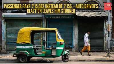 Passenger pays ₹15,682 instead of ₹156 – auto driver’s reaction leaves him stunned