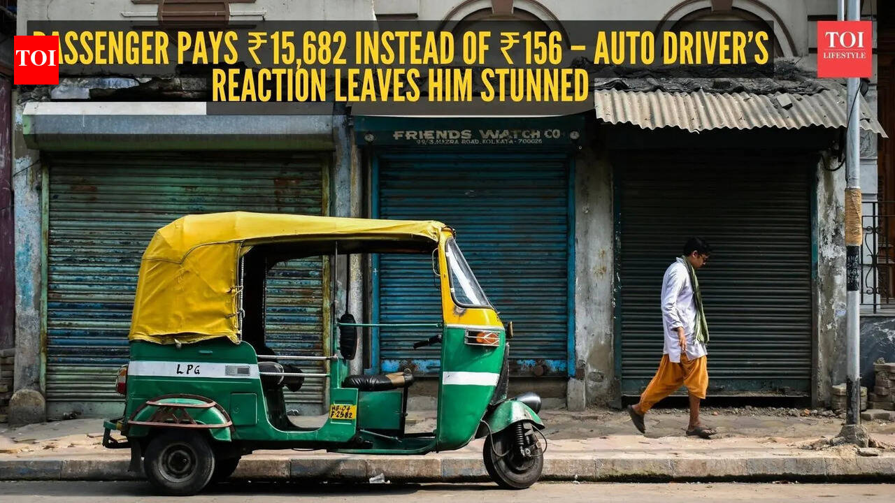 Passenger pays ₹15,682 instead of ₹156 – auto driver’s reaction leaves him stunned