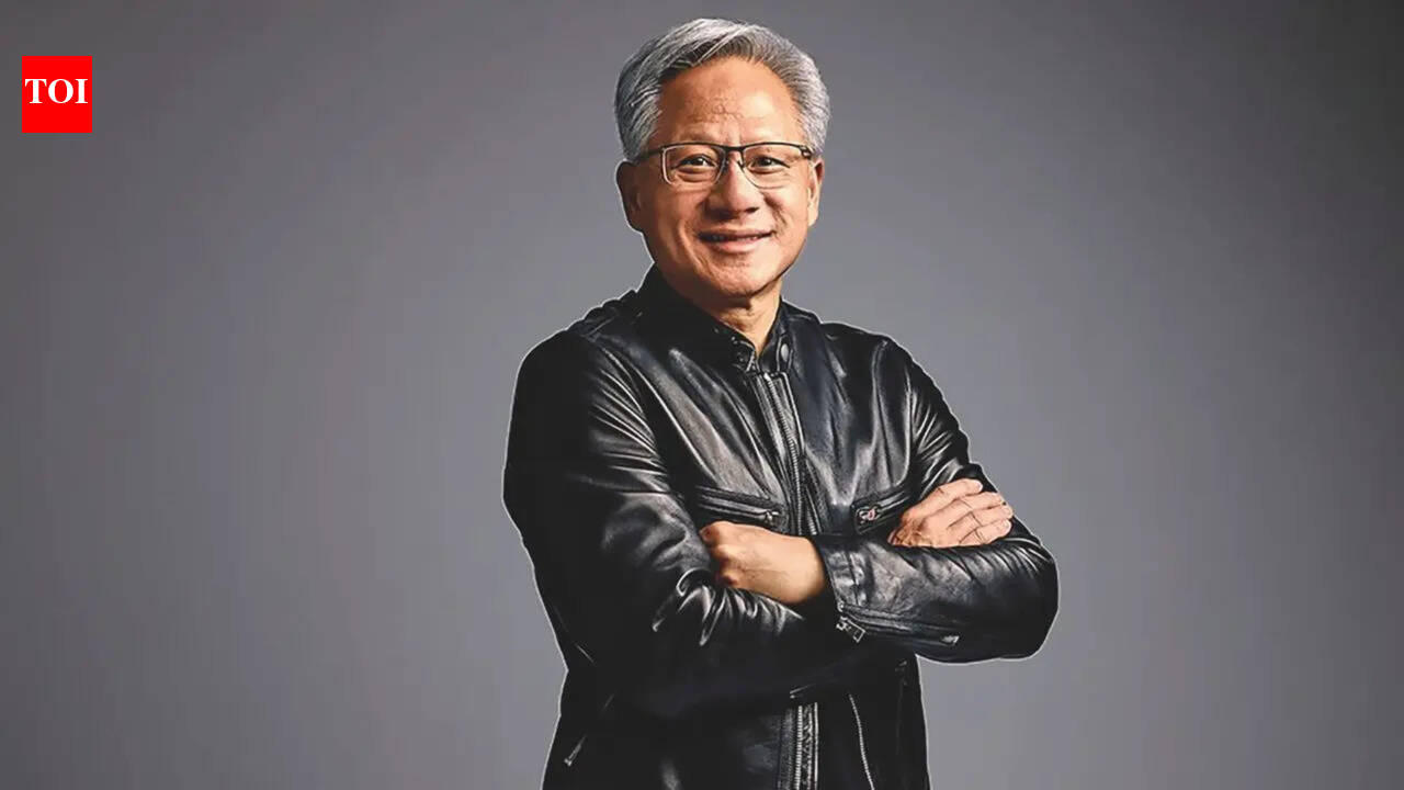 The billionaire biker jacket: Always black, always leather, always Jensen Huang