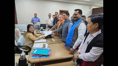 Tagak files nomination for Arunachal’s lone Rajya Sabha seat