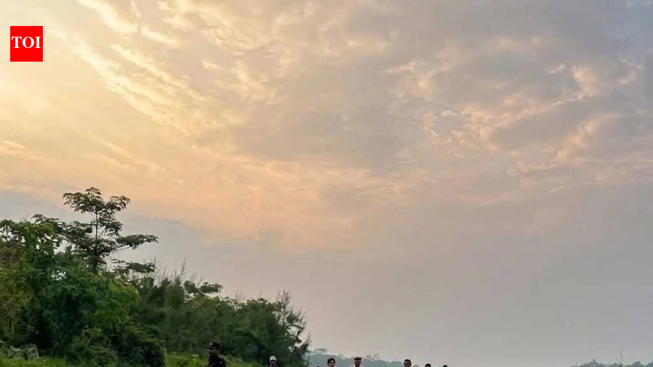 Police conduct area domination exercise along Assam-Arunachal border at Sadiya