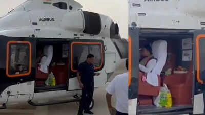 Odisha CM Mohan Charan Majhi's helicopter makes emergency landing in Puri amid bad weather
