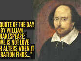 Love quote of the day by William Shakespeare: "Love is not love which alters when it alteration finds..."