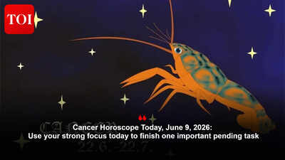 Cancer Horoscope Today, June 9, 2026: Use your strong focus today to finish one important pending task