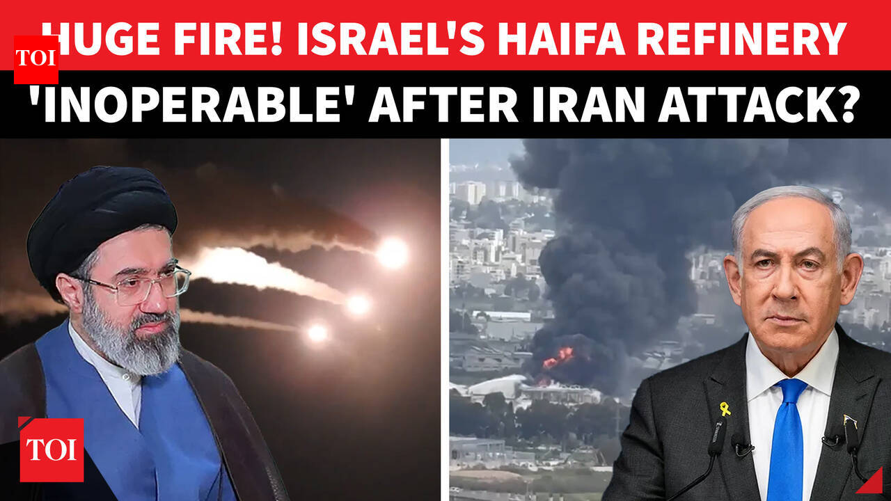 Haifa Oil Refinery Struck 'DIRECTLY'; Israel Scrambles Just As Iran Hits Another Energy Centre