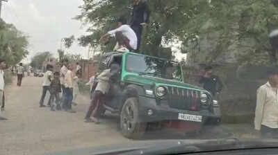 Groom held, FIR against four SUV drivers as guests ride on car roofs in Nuh